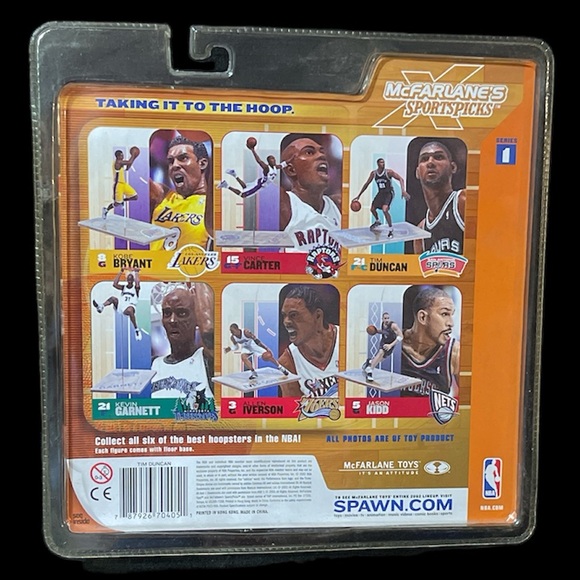 2002 McFarlane NBA Series 1 TIM DUNCAN San Antonio Spurs Chase Variant Figure - Picture 2 of 2